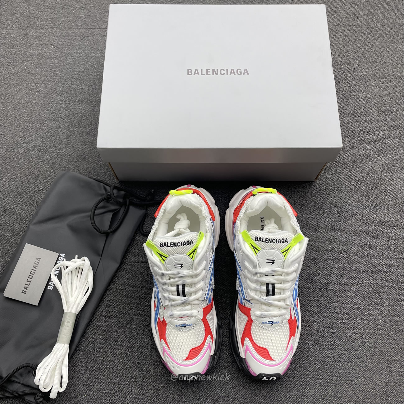 Balenciaga Multicolor Mesh Rubber White 677403 W3rb6 9645 (9) - newkick.app